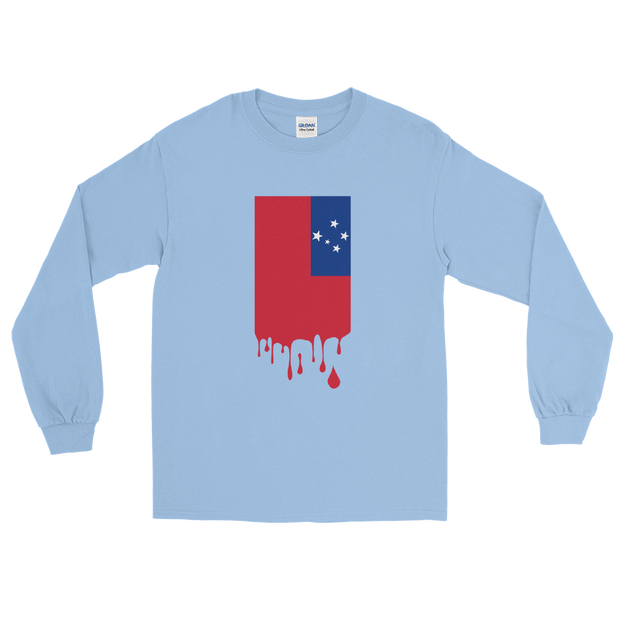 Drip Samoa - Flag Vertical *ADULT LONG SLEEVE*