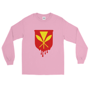 Kanaka Maoli Crest - Red *ADULT LONG SLEEVE*