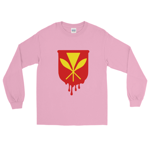 Kanaka Maoli Crest - Red *ADULT LONG SLEEVE*