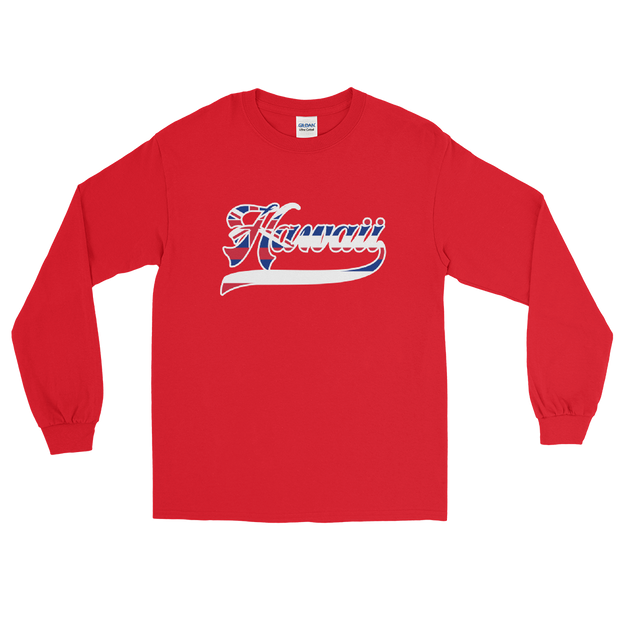 Hawaii Union Jack - Flag with White Border *ADULT LONG SLEEVE*