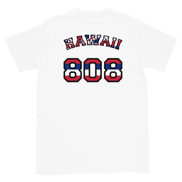 Hawaii 808 Union Jack - Flag Jersey with Black Border (front/back) *ADULT SHORT SLEEVE*