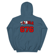 Tonga 676 - Flag with Black Border (front/back) *ADULT HOODIE*