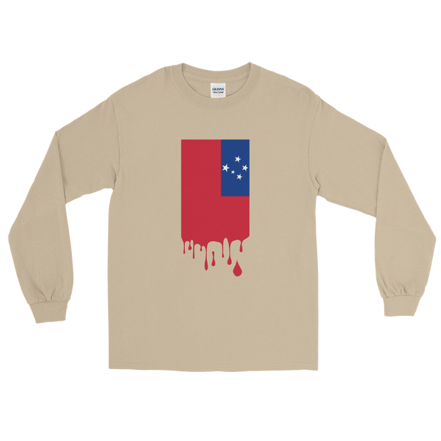 Drip Samoa - Flag Vertical *ADULT LONG SLEEVE*