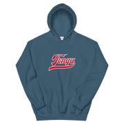 Tonga Script ~ Red with White Border *ADULT HOODIE*