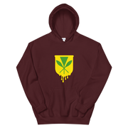 Kanaka Maoli Crest - Yellow *ADULT HOODIE*