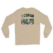 Samoa 685 - Floral Jersey with Black Border (front/back) *ADULT LONG SLEEVE*