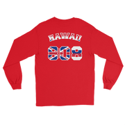 Hawaii 808 Sovereignty - Flag Jersey with White Border (front/back) *ADULT LONG SLEEVE*