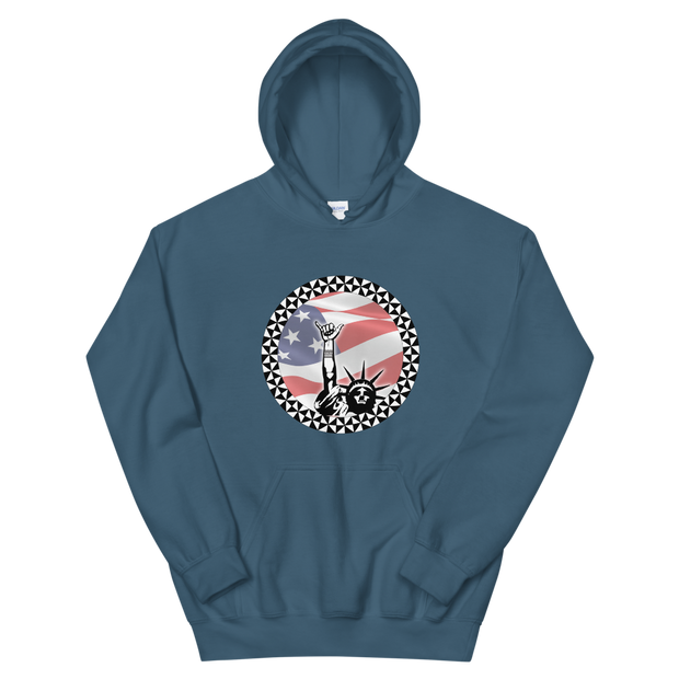 Shaka of Liberty - Stars and Stripes *ADULT HOODIE*