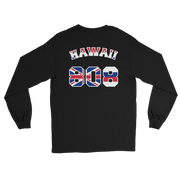 Hawaii 808 Sovereignty - Flag Jersey with White Border (front/back) *ADULT LONG SLEEVE*