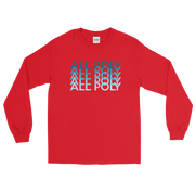 Blue All Poly Repeat *ADULT LONG SLEEVE*