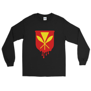 Kanaka Maoli Crest - Red *ADULT LONG SLEEVE*