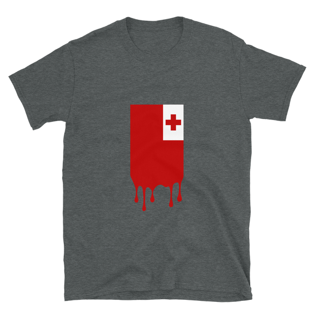 Drip Tonga - Flag Vertical *ADULT SHORT SLEEVE*