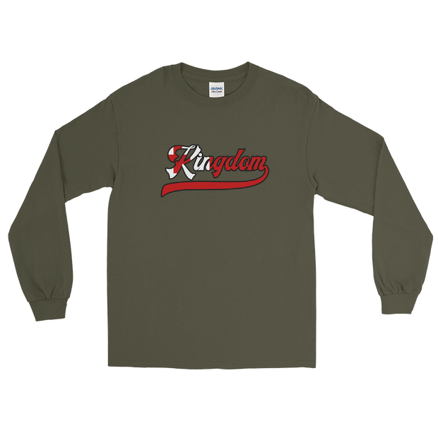 Kingdom Script ~ Flag with Black Border *ADULT LONG SLEEVE*