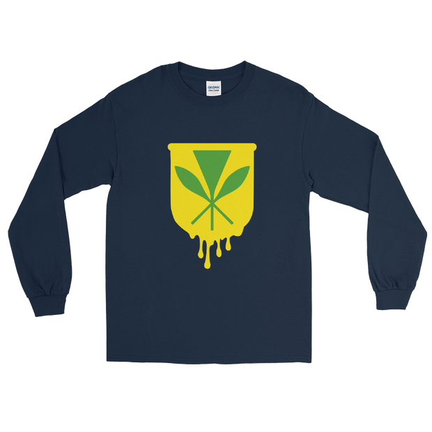 Kanaka Maoli Crest - Yellow *ADULT LONG SLEEVE*