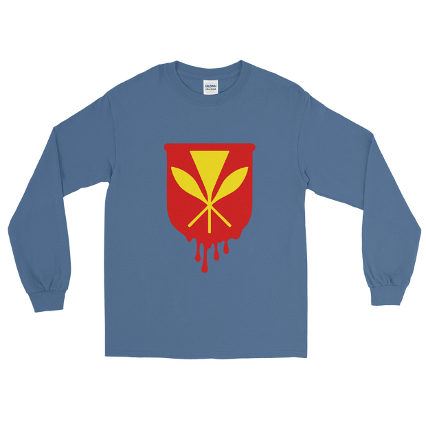 Kanaka Maoli Crest - Red *ADULT LONG SLEEVE*