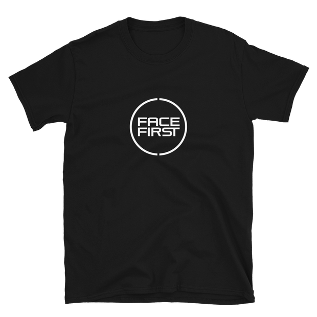 Face First  ~ White print  *ADULT SHORT SLEEVE*