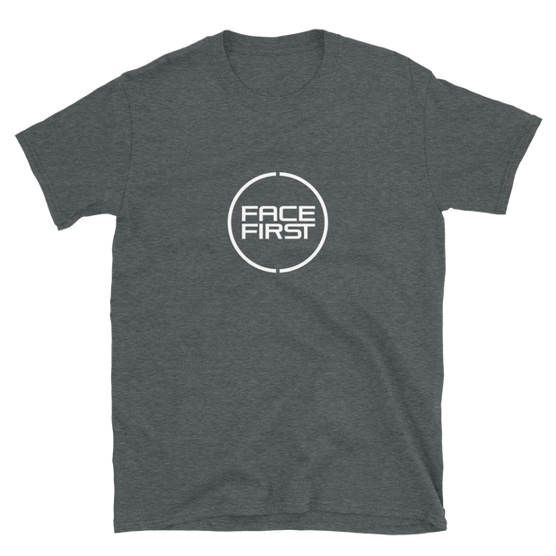 Face First  ~ White print  *ADULT SHORT SLEEVE*